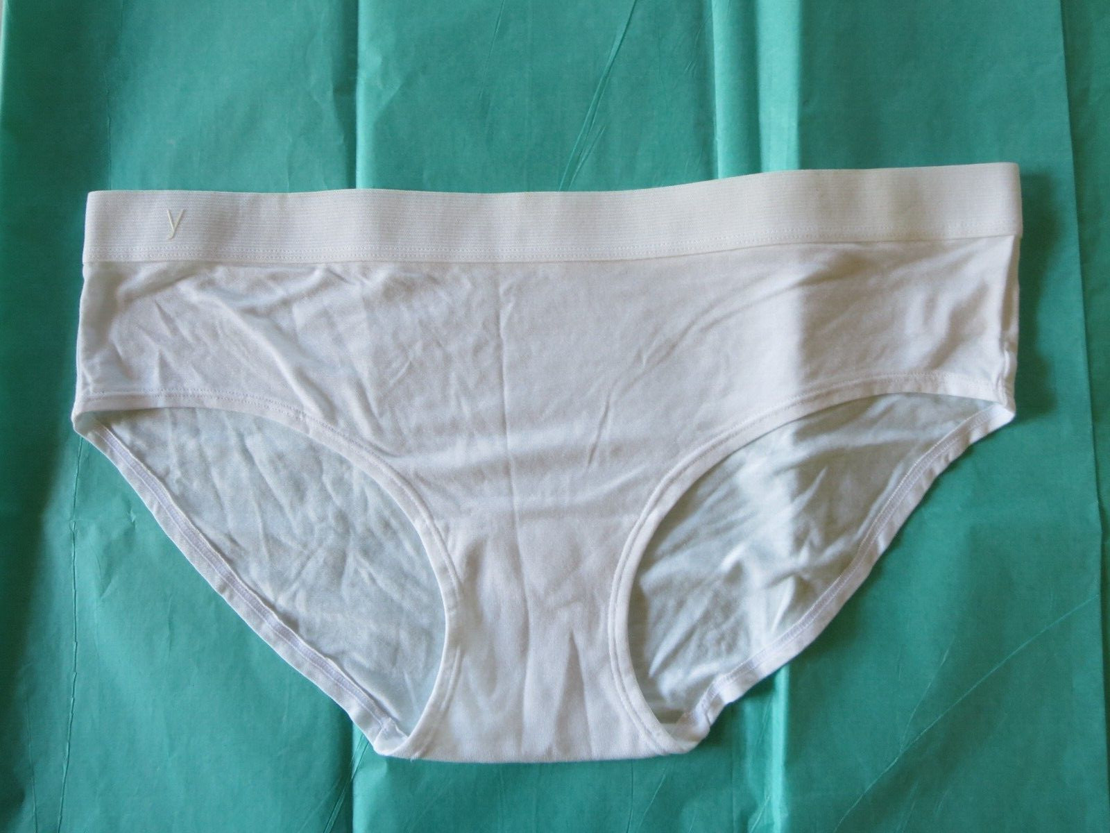 YUMMIE BY HEATHER THOMSON BREE HIPSTER PANTY #YT2-291, WHITE, LARGE, NWOT