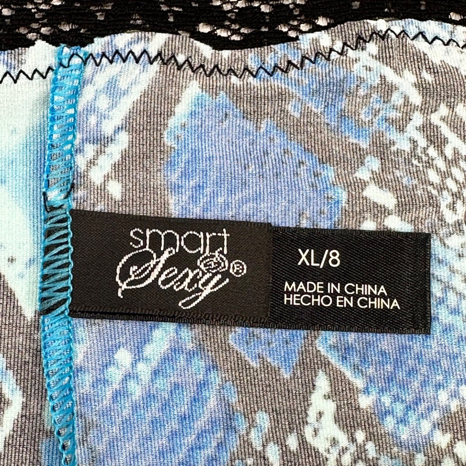 Smart And Sexy Women’s Size XL Panty Bikini Lace Waistband Blue New Without Tags