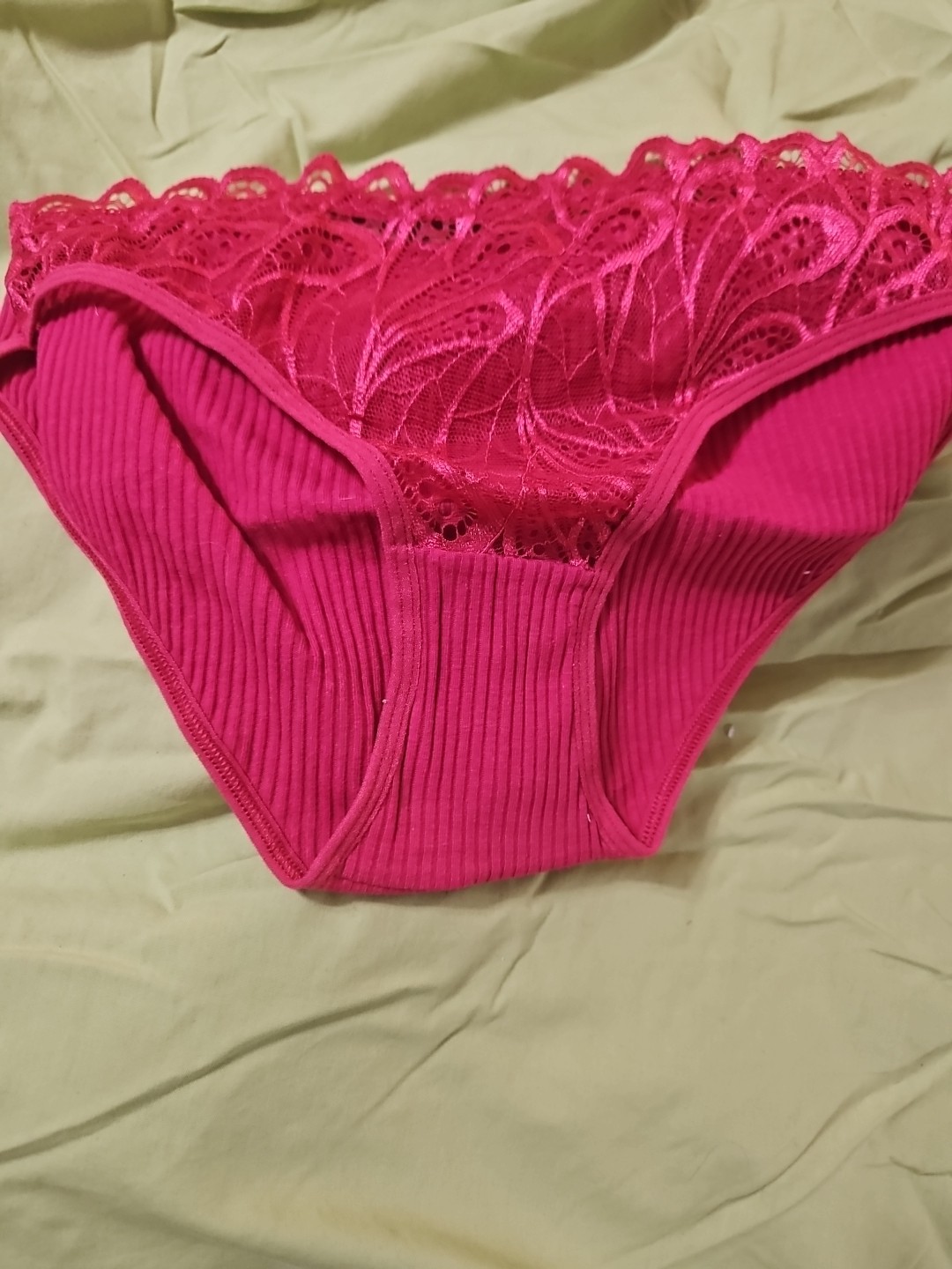 5 Pair Large Women’s Panties Assorted Colors Hipster Cut Lace Front