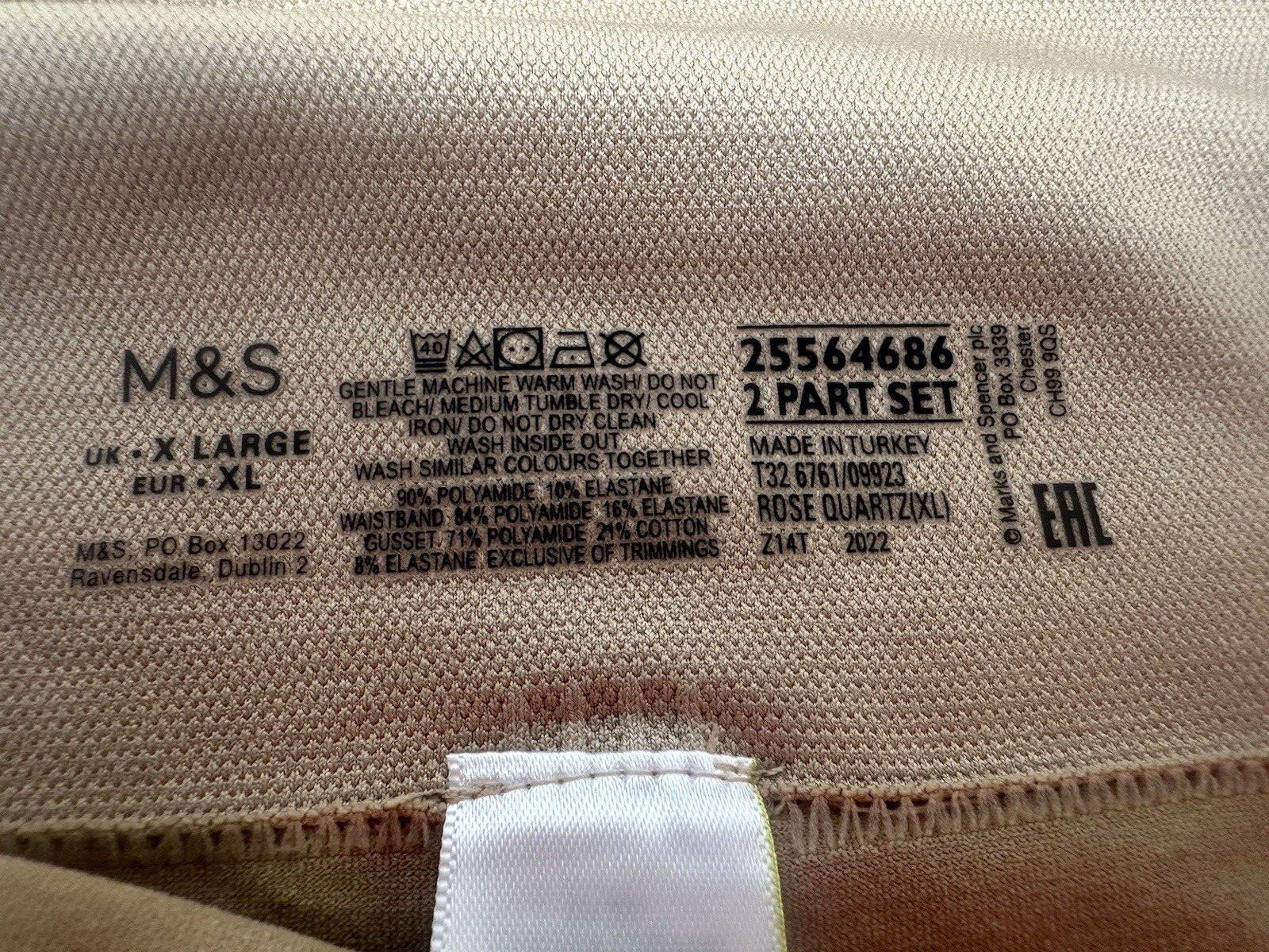 NEW M&S Shaping 2 pack light control Cool Comfort thongs in rose quartz or black