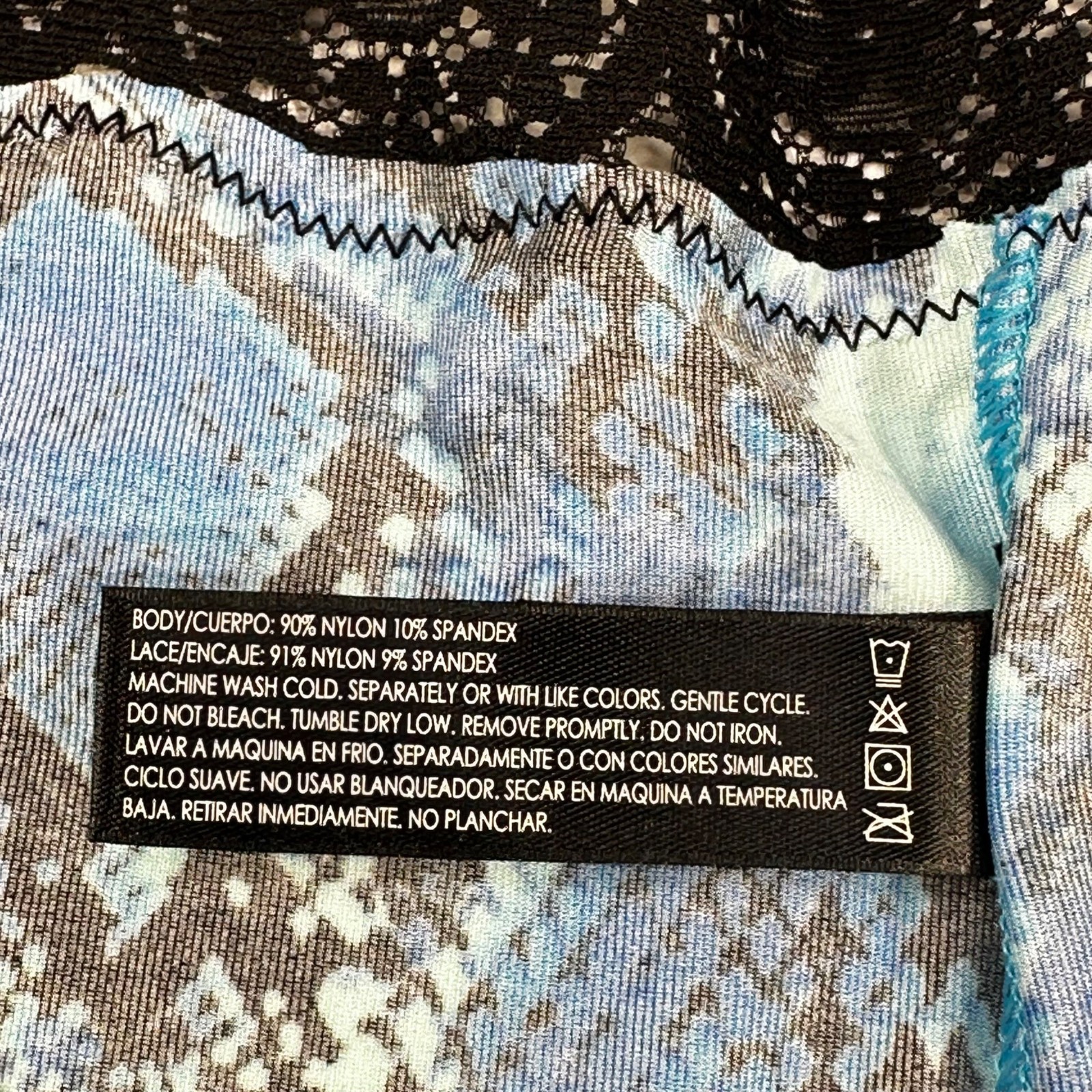 Smart And Sexy Women’s Size XL Panty Bikini Lace Waistband Blue New Without Tags