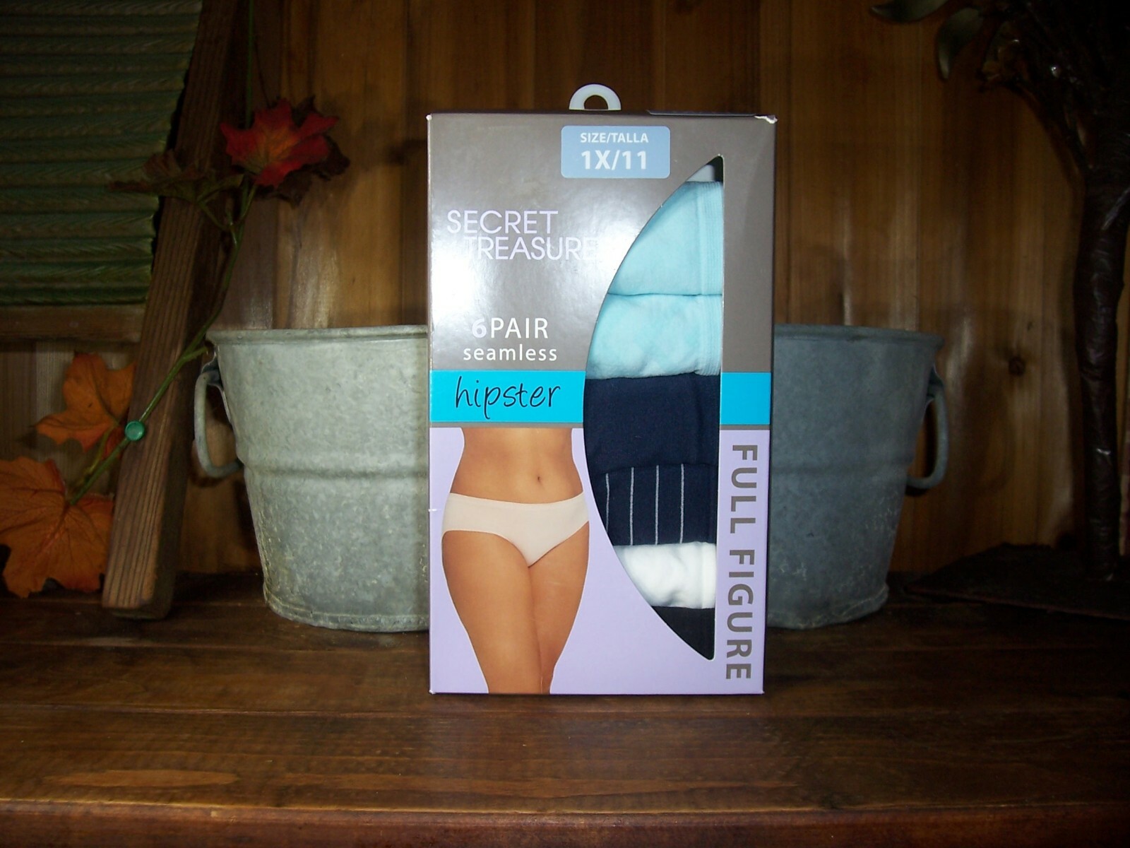 SECRET TREASURES LADIES WOMENS HIPSTER UNDERWEAR 6 PAIRS SIZE 1XL VARIOUS DESIGN