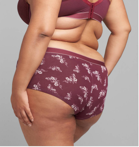 CACIQUE Cotton Wide Waist Boyshort Panties PLUS 14/16 Fall Floral Lane Bryant NW