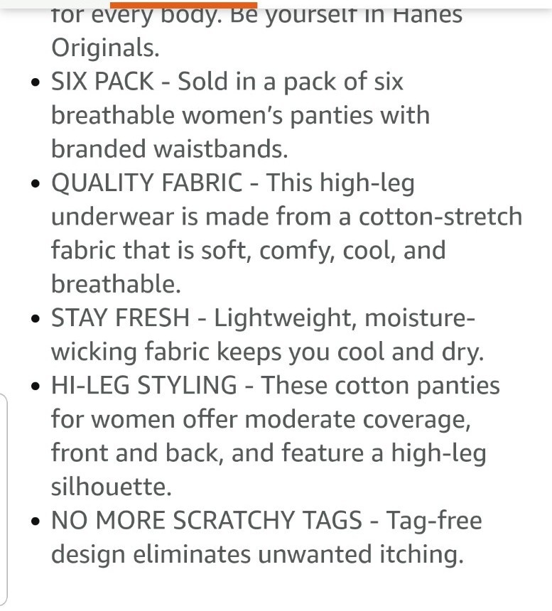 4 Pair Hanes Solid Multi HiRise HiLeg Panties XL 8 Cotton Comfort New Open Pckg