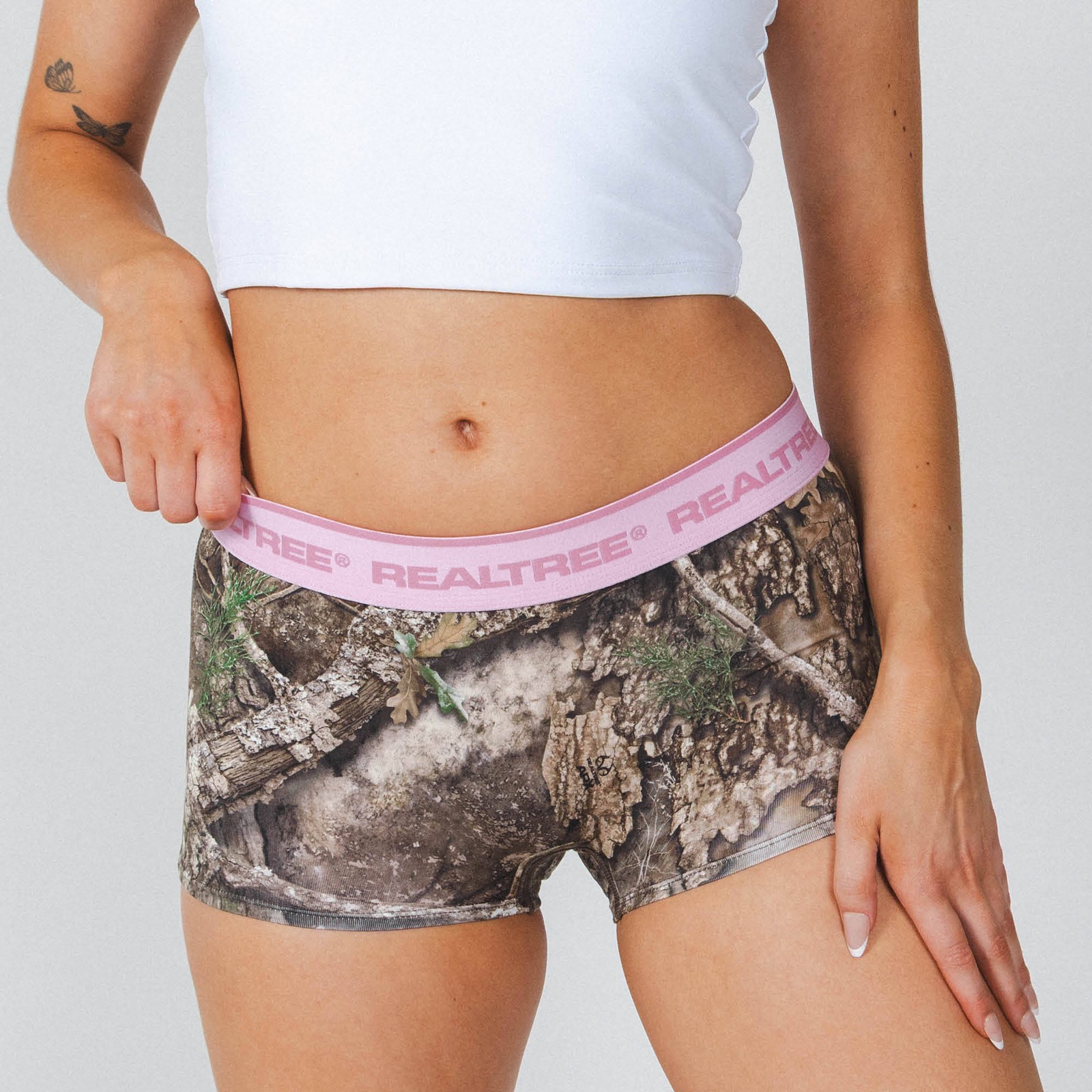 Shinesty “The Wild Game” Realtree x Shinesty Neon Pink Boyshort with Waistband
