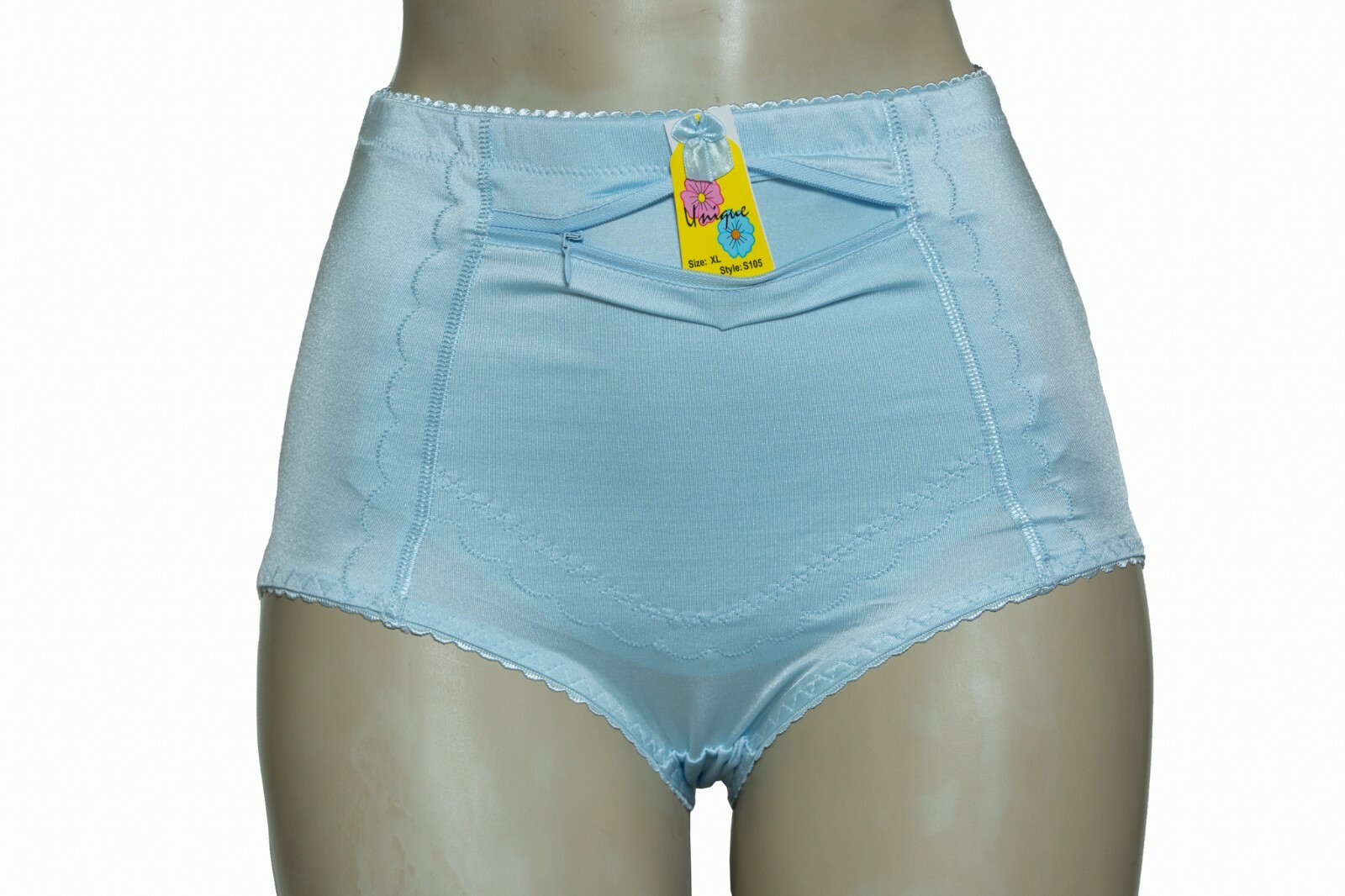 Lot 6 Tummy Control Panties Brief Front Zipper Pocket S M L XL 2XL 3XL 4XL S105