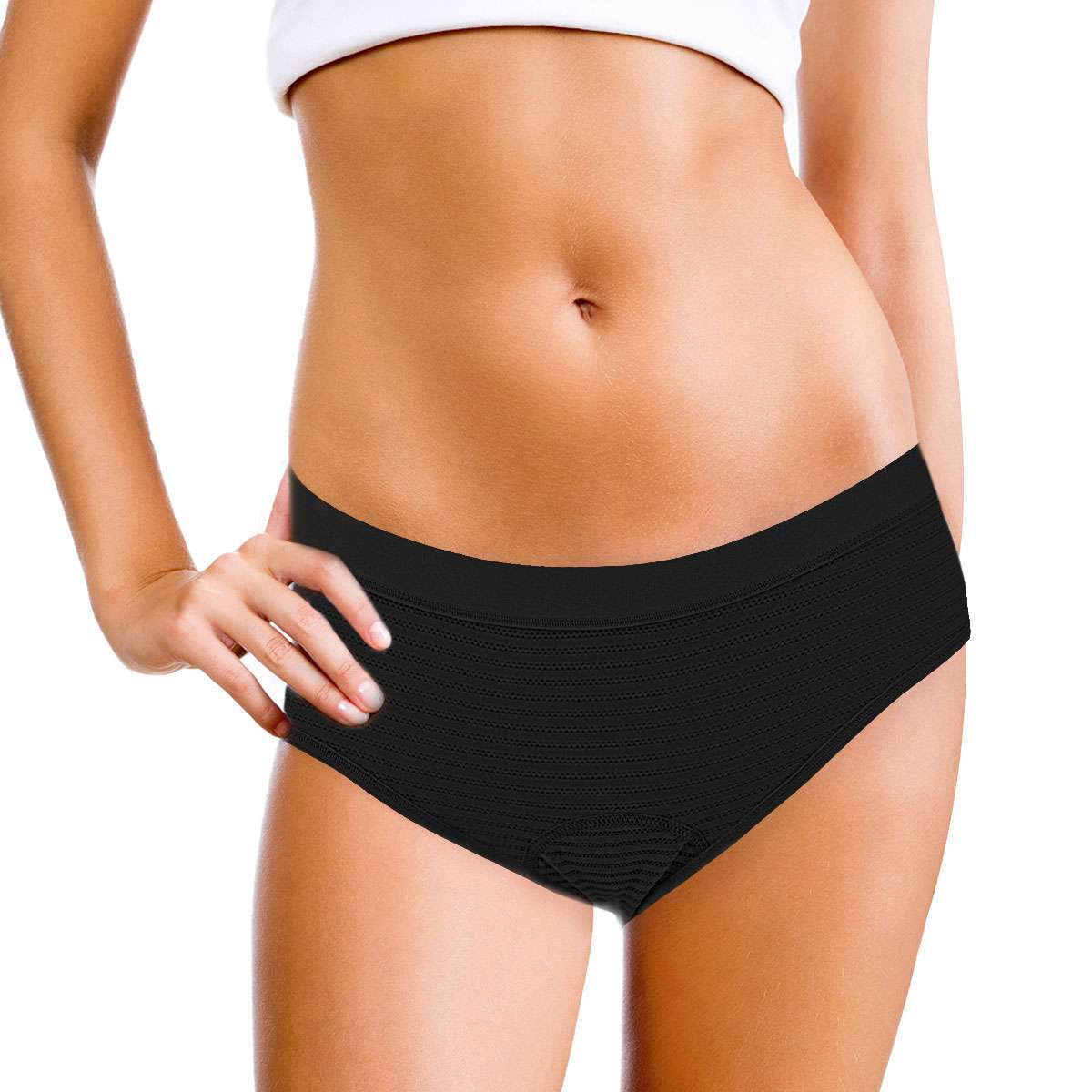 1/4Pack Womens Cotton Period Panties Leakproof Underwear Menstrual Briefs Panty