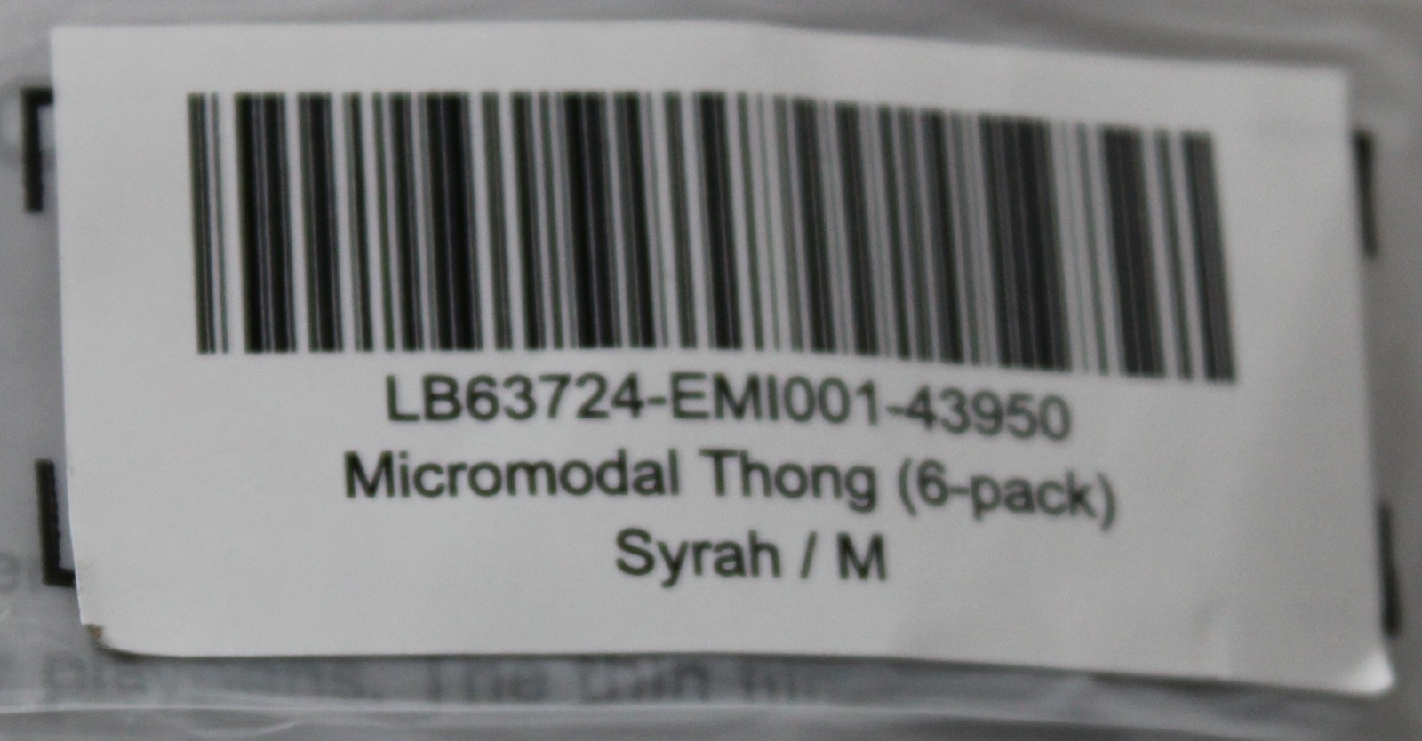 Quince Women’s 6-Pack Ultra-Soft Micromodal Thong DH3 Syrah Medium NWT