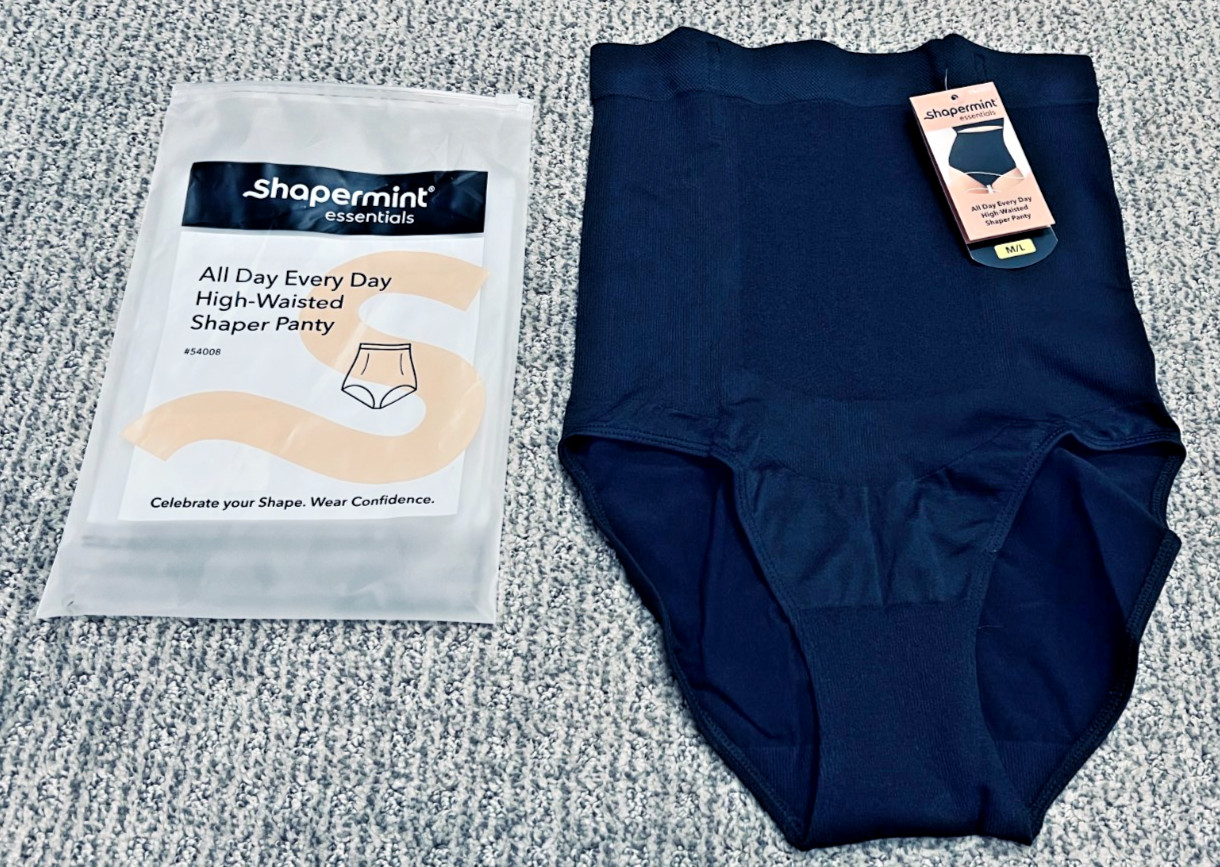 Shapermint Tummy Waist Shaper Panty All Day Every Day High Waisted 54008 M/L NWT