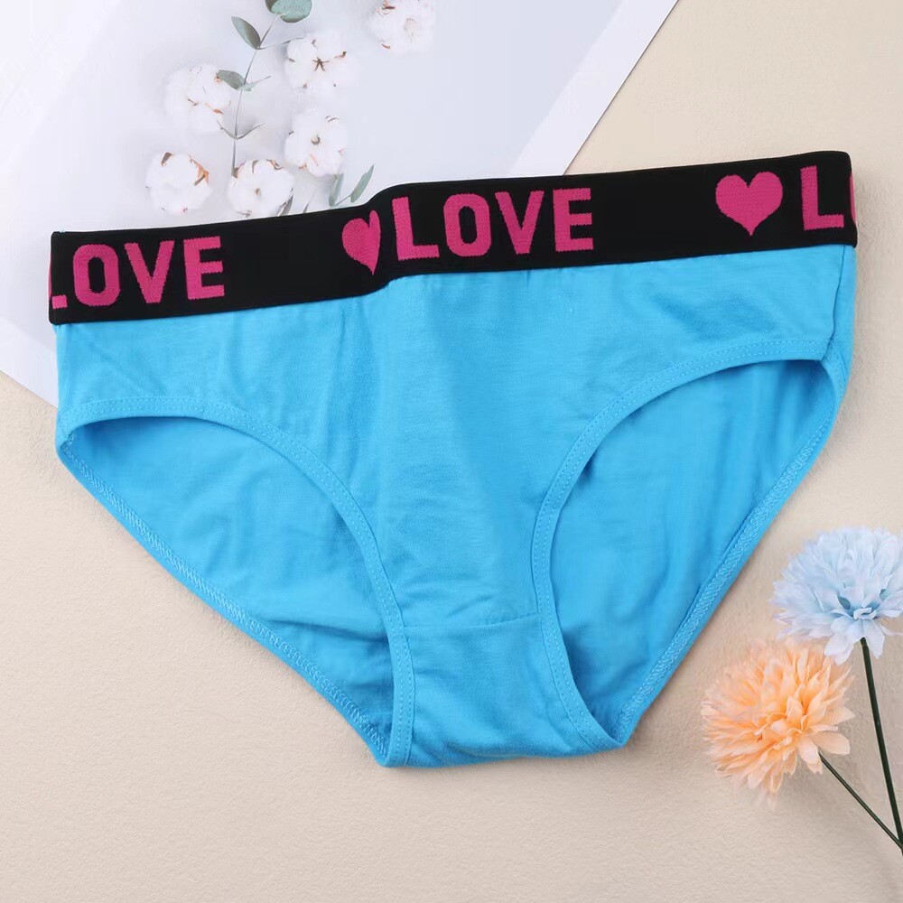 6 Pack Lot Sexy Ladies Womens Panties Briefs Heart Low Waist Underwear Lingeries