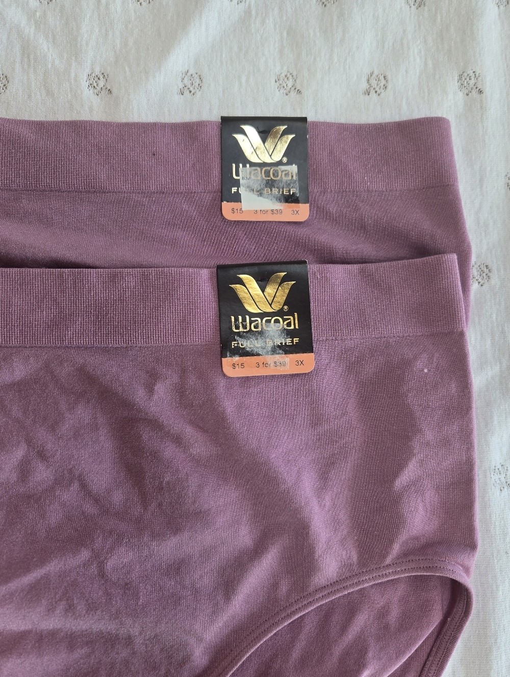 NWT Wacoal Plum/Mauve High-Waist b-smooth Panties – Set of 2