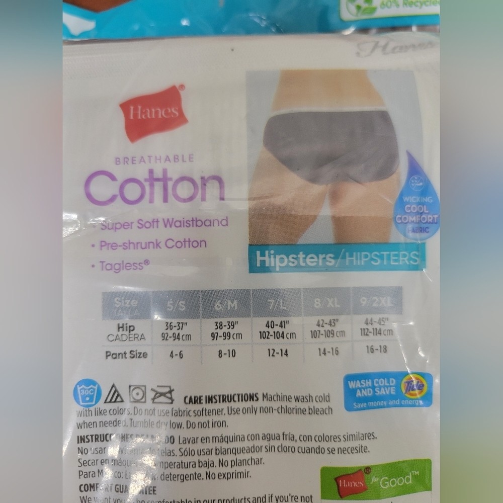 Hanes 7 Ribbed Hipsters Small and 10 Pair Of Socks with Cushioned Soles Nwt