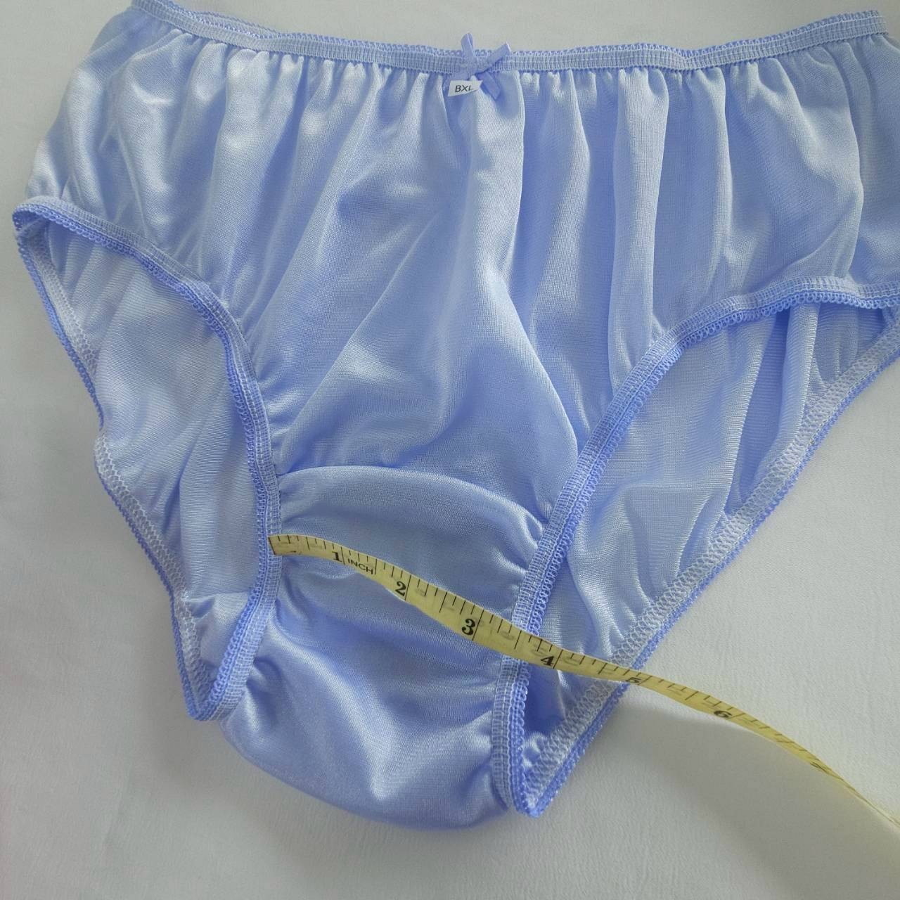 6pc Bikini Women Underwear Light Nylon Panties Soft Briefs Hip 38″-42″ XL/Purple