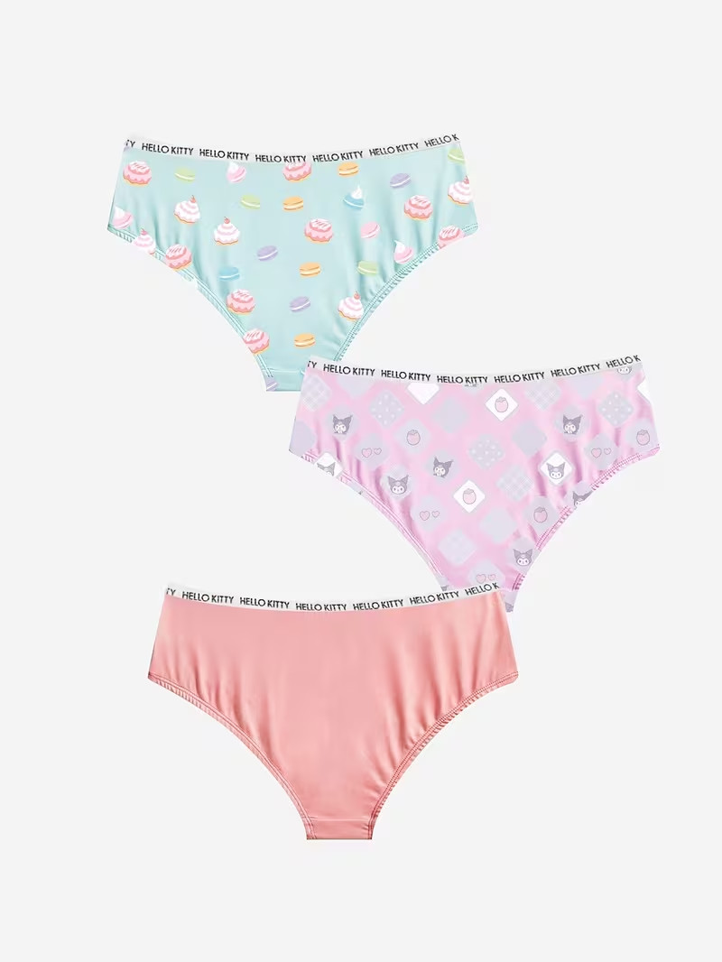Sanrio Kuromi Cinnamoroll My Melody Cartoon Kawaii Brief Panties – Pack of 3