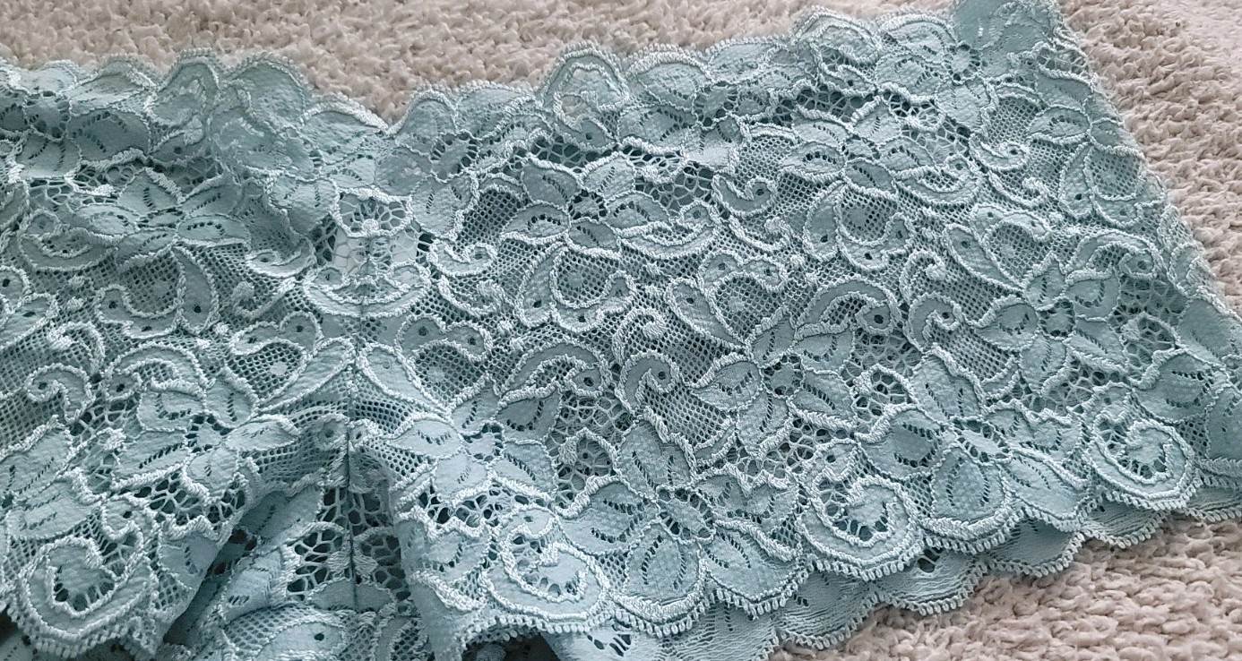 Hanro Luxury Moments Lace Boyleg Boyshort Panty Tourmaline Blue Sz Large