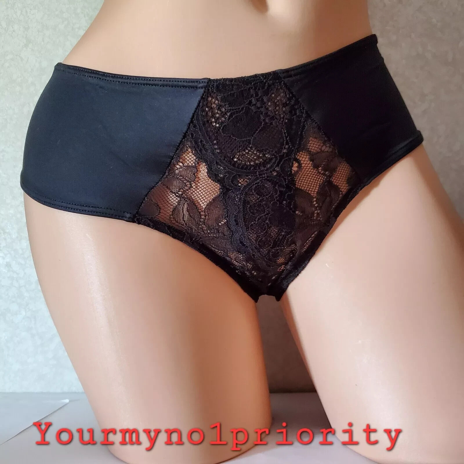 S- XL Victorias Secret Silky Ouvert Open Cheeky VS Panty Lace