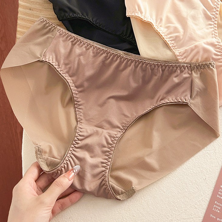 3Pack Lot Sexy Womens Sheer Satin Panties Brief Ladies Underwear Lingerie Bikini