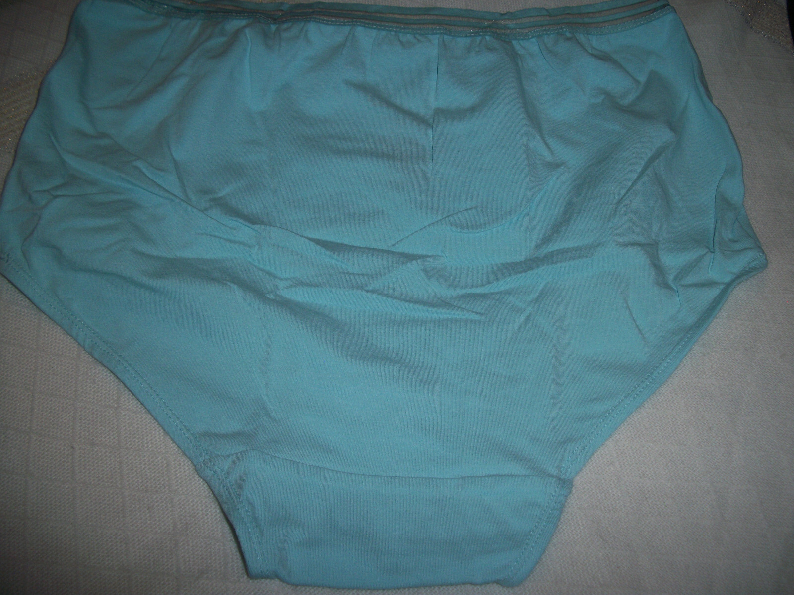COMFORT CHOICE WOMENS PLUS SIZE 8 X-LARGE FULL CUT SPORT BRIEF PANTY GREEN COLOR