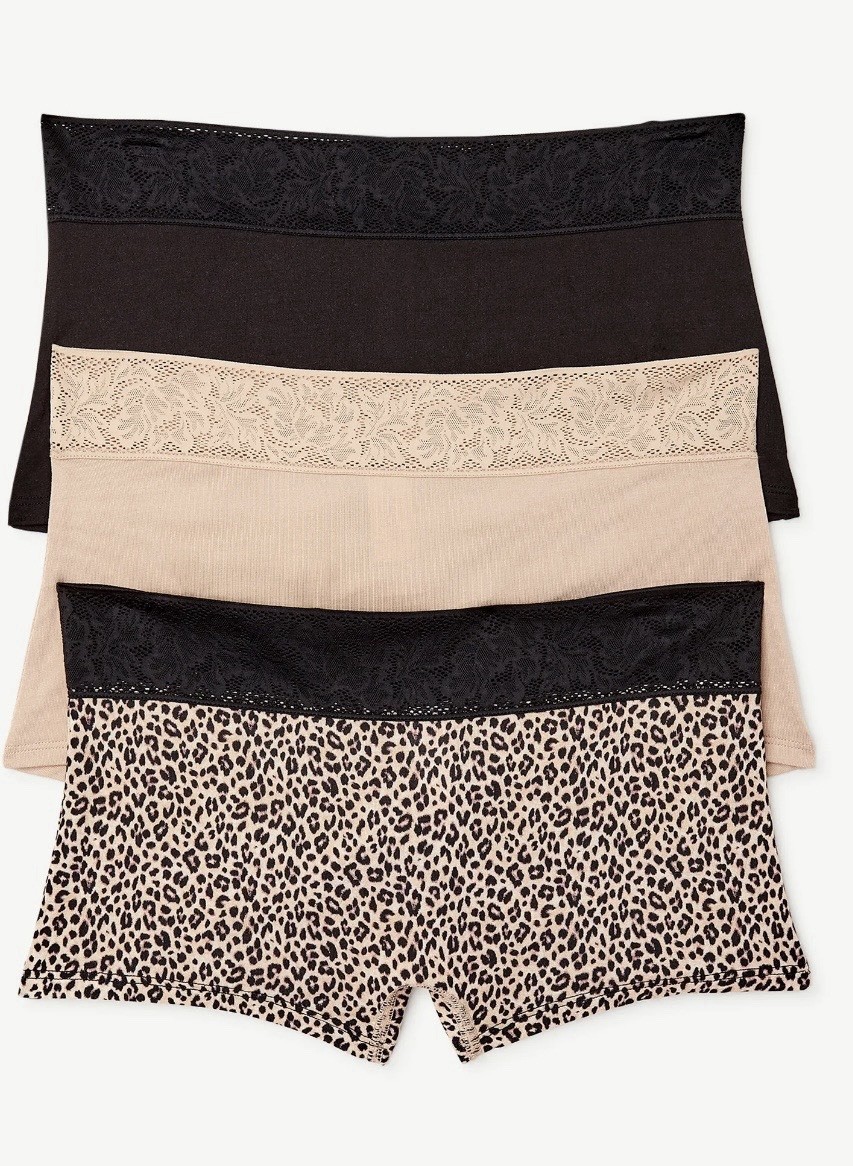 Joyspun Modal and Lace Boyshort Panties Size XXXL