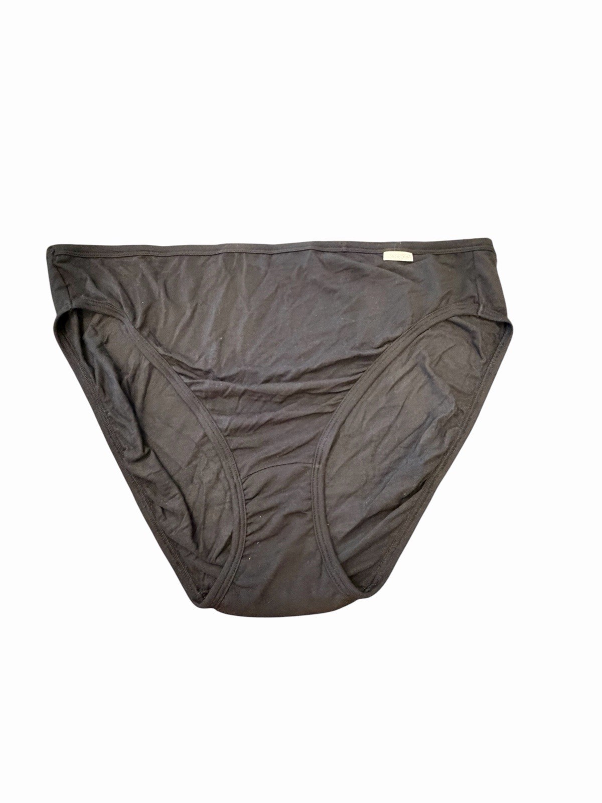 Jockey Women’s Microfiber Hip Brief Panties Black Size 8 XL NEW Elance Supersoft