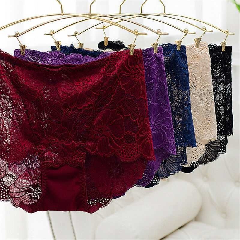 Boxer Briefs High Waist 1 Pack Lace French Knicker Lingerie UK 10-16 Ladies
