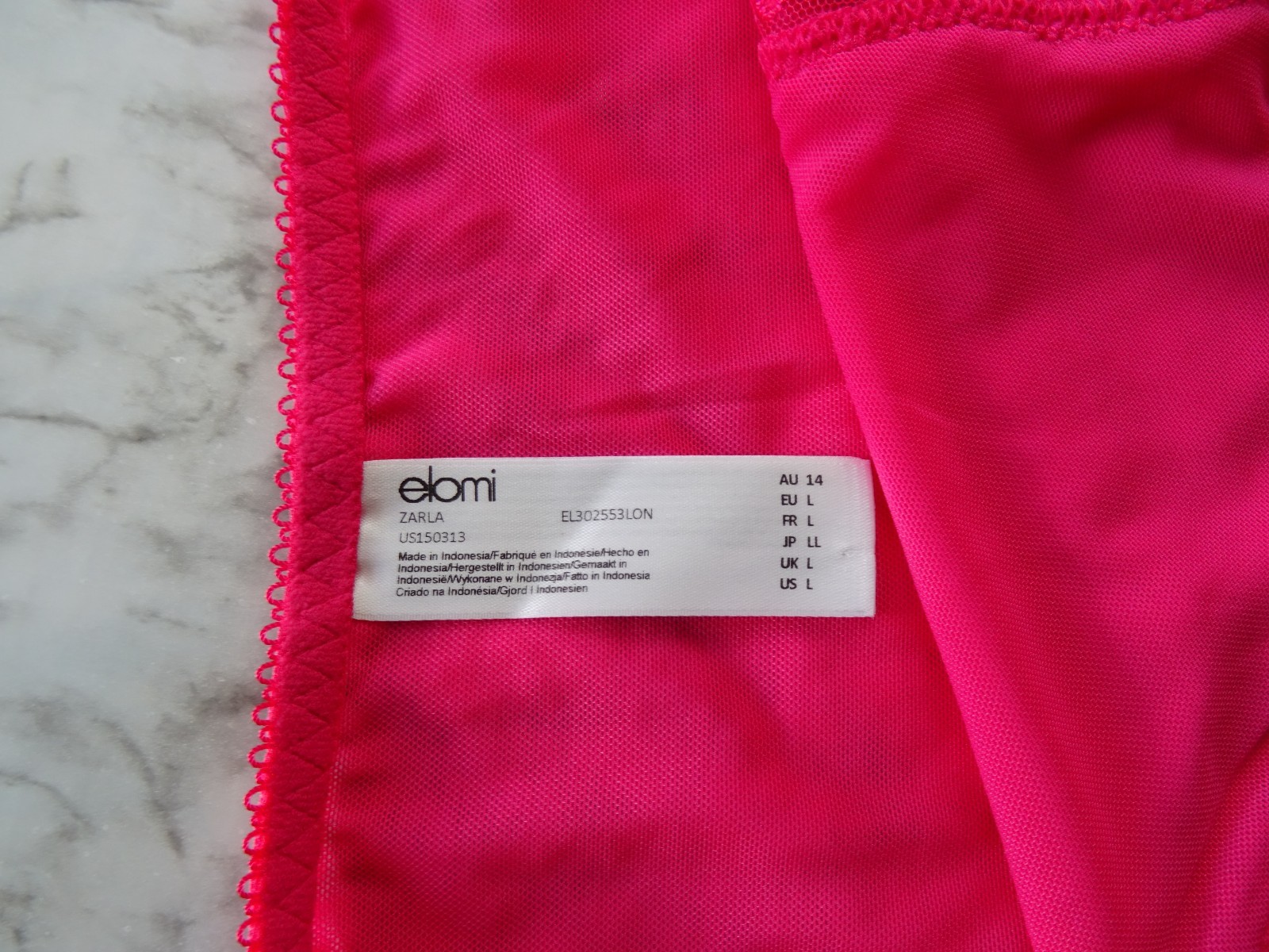 Elomi 302553# High Leg Brief 1-Pack Panties US Size L