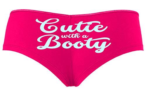 Knaughty Knickers Cutie with A Booty Great Ass Curves Hot Pink Slutty Panties