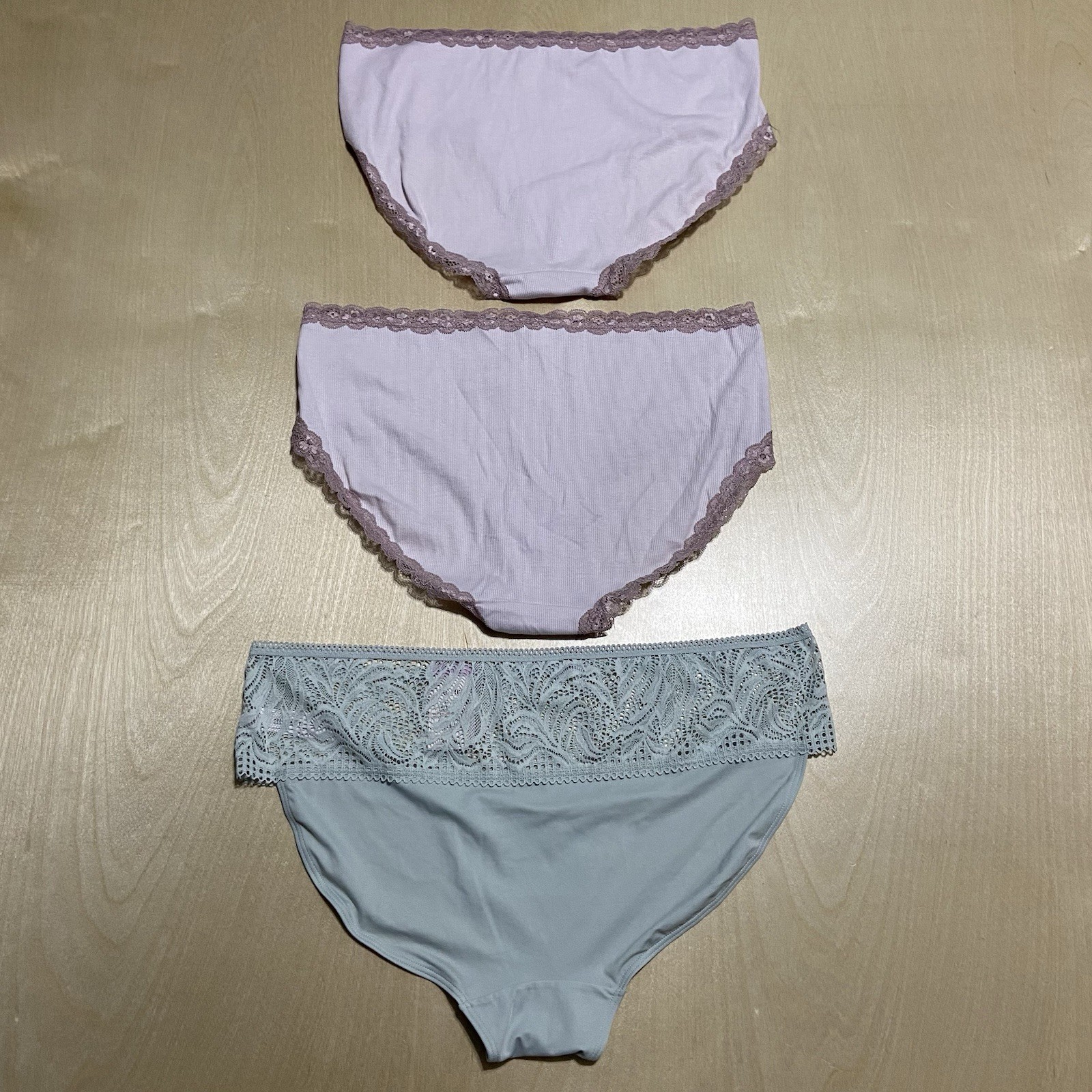 Auden Women’s Size XL Floral Soft Stretchy Cotton Blend Hipster Panties 3 Pack