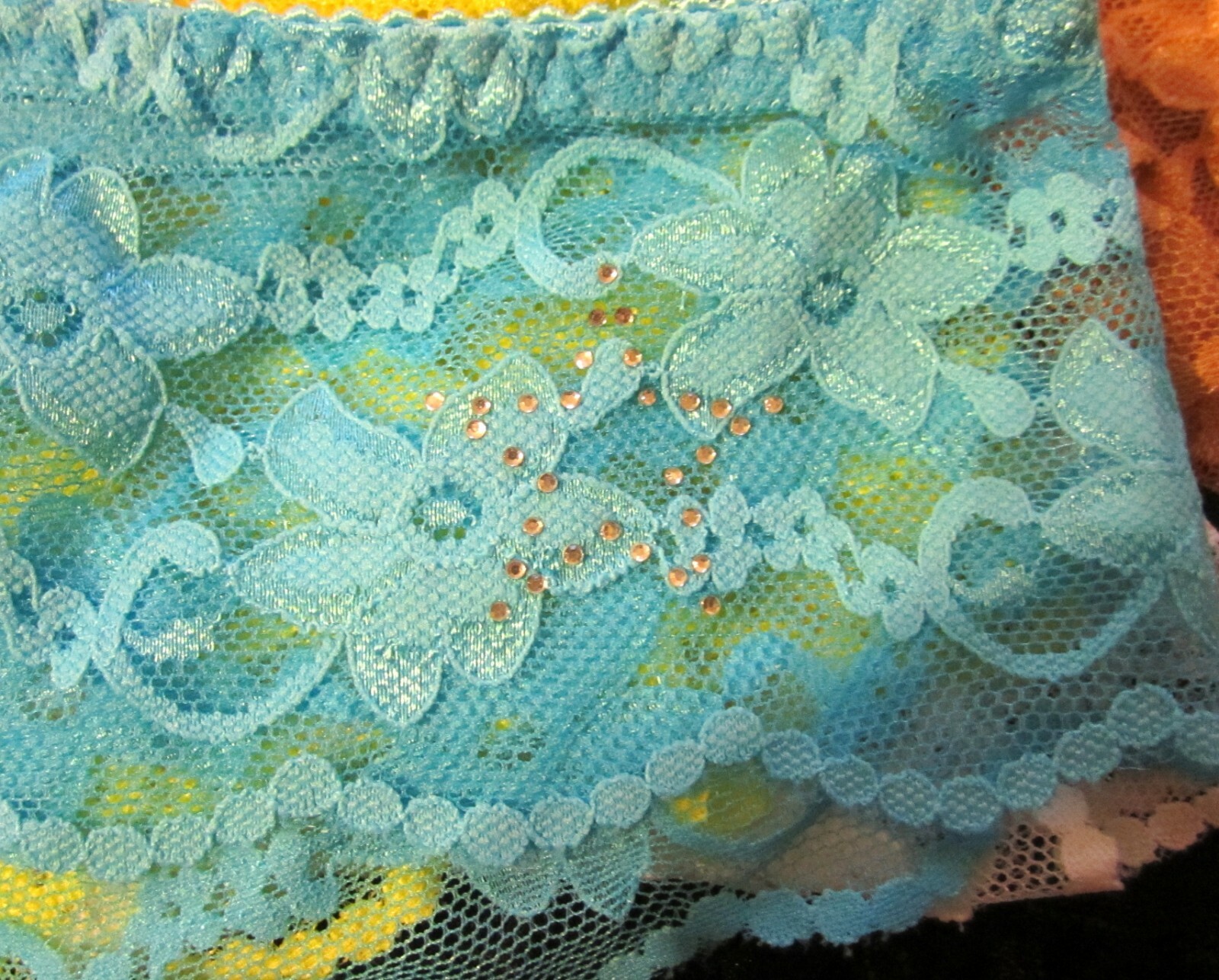 Sophia Lace Bikini Panties X-Large *COLOR CHOICE* Floral & Star