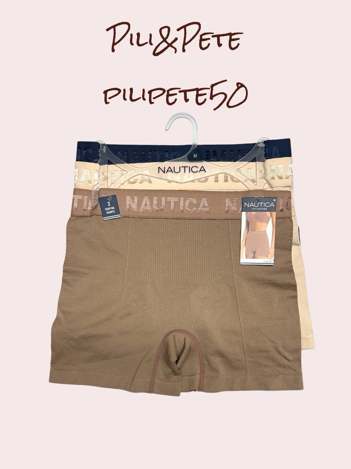 NAUTICA~3 Pack SHAPING SHORTS~MULTICOLOR~REGULAR # NT4027~ALL SIZES~GREAT FIT!