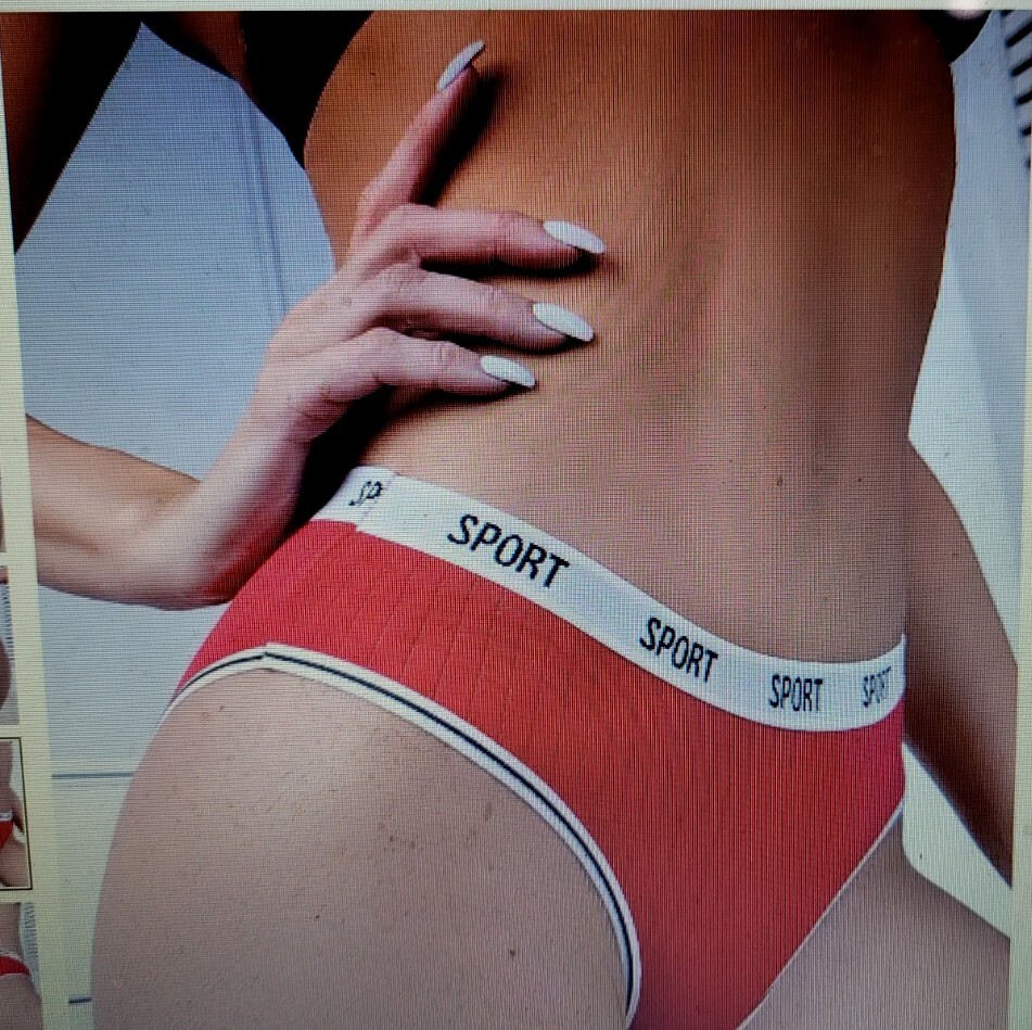 4 pair SPORT SIGNATURE LOGO SeXy & Slinky Ribbed LOW-CUT BIKINI Panties NIB