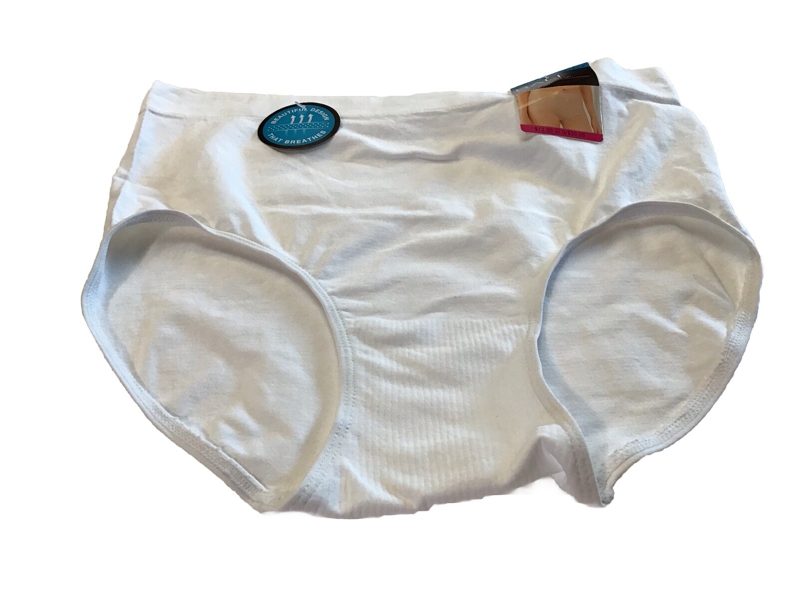 NEW BALI ONE SMOOTH U BRIEF SIZE 2XL/9 WHITE —PLEASE READ DESCRIPTION