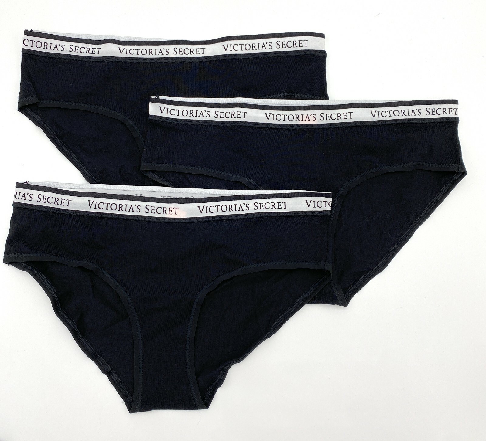 Victoria’s Secret Panties Classic Logo Band Hiphugger Lot of 2/3 Hipsters S,M,L