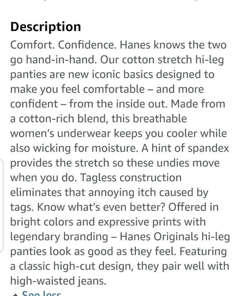 4 Pair Hanes Solid Multi HiRise HiLeg Panties XL 8 Cotton Comfort New Open Pckg