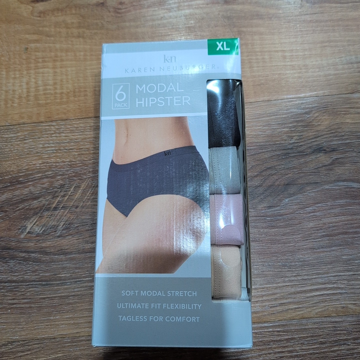 6-Pack Karen Neuburger Modal Hipster Multicolor Tagless Soft Stretch Size XL