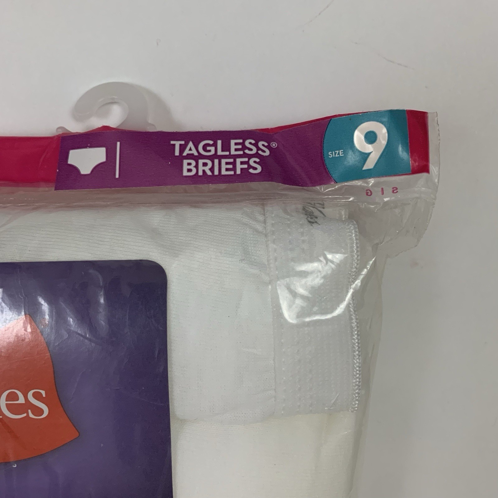 Hanes Womens Size 9 All White Cotton Brief Panty Underwear 6 Pack – Brand New