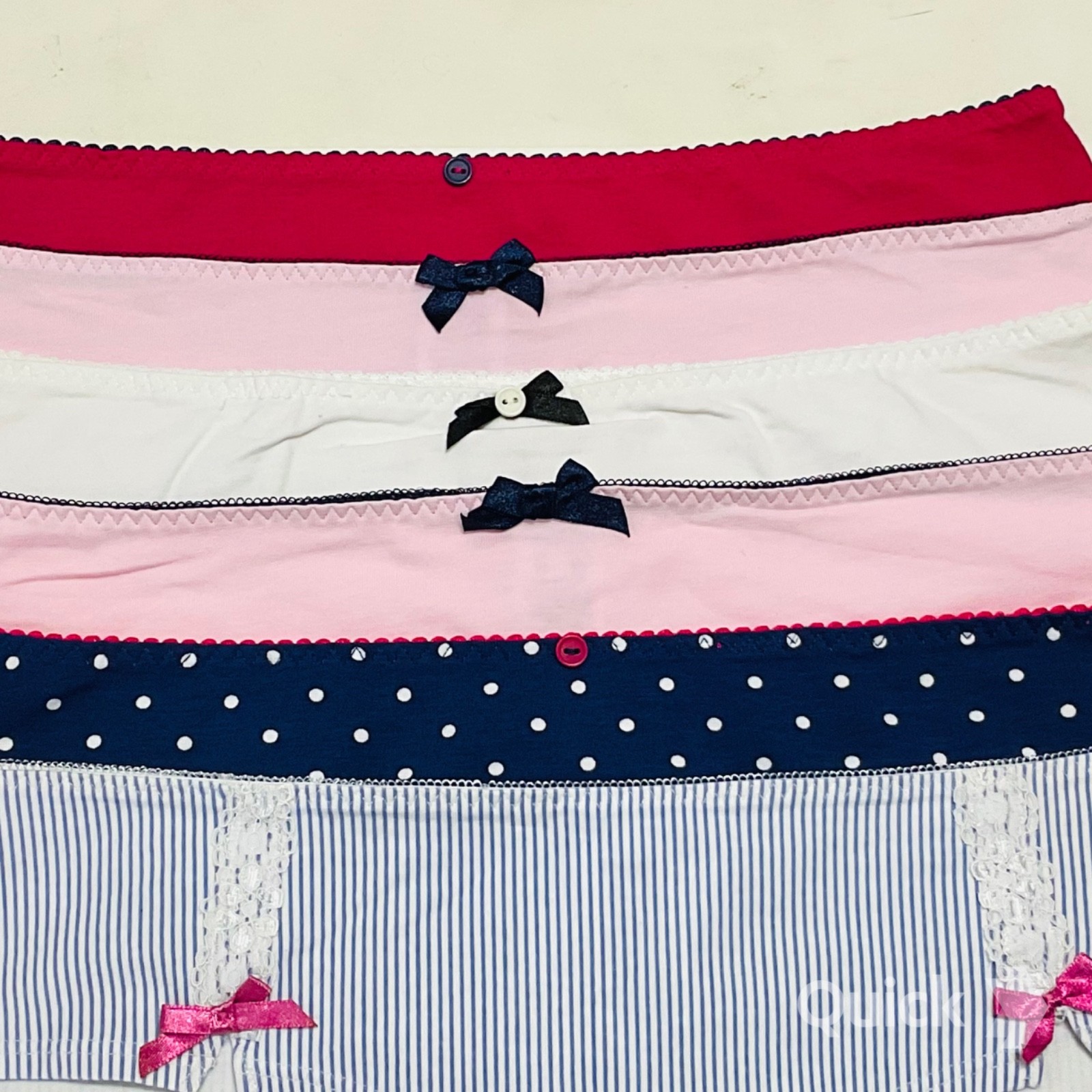 L – New Next Cotton Low-Rise Panties – Pack of 6