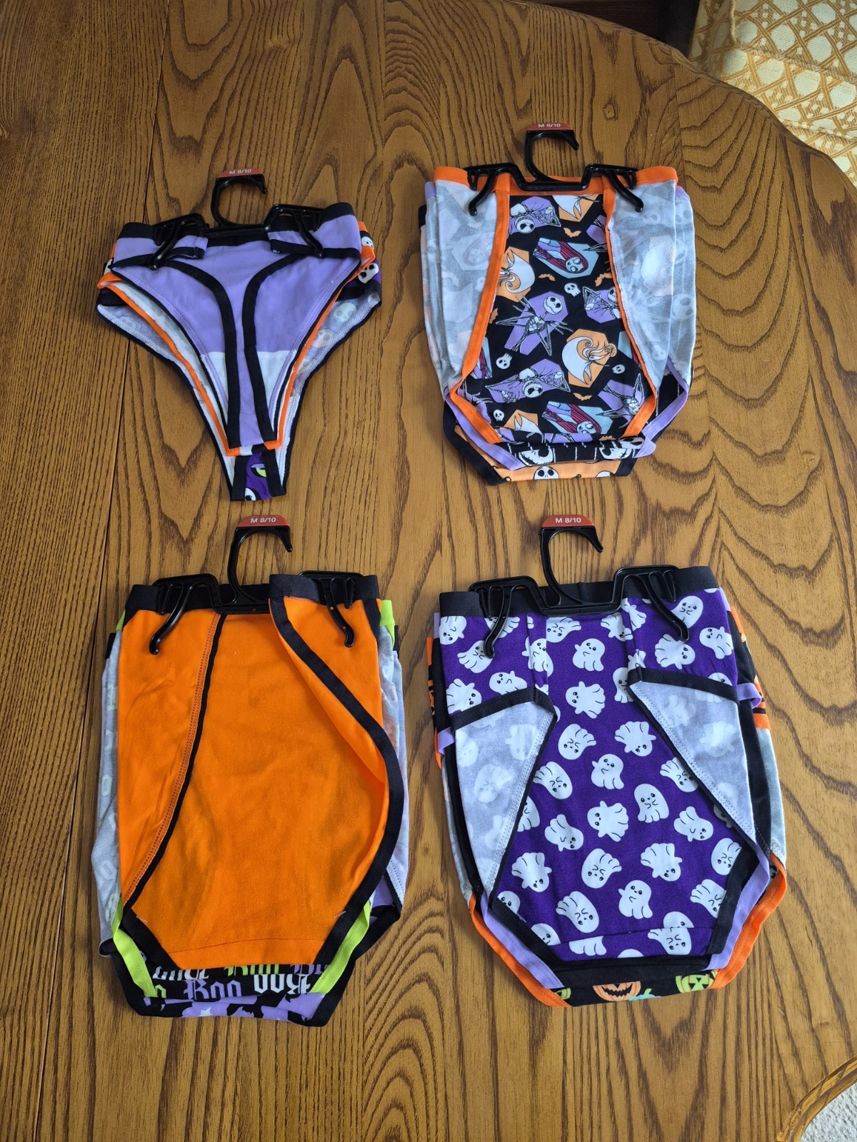 NEW Lot Of 4 Walmart Halloween 3 Packs Of Assorted Underwear Styles, Medium