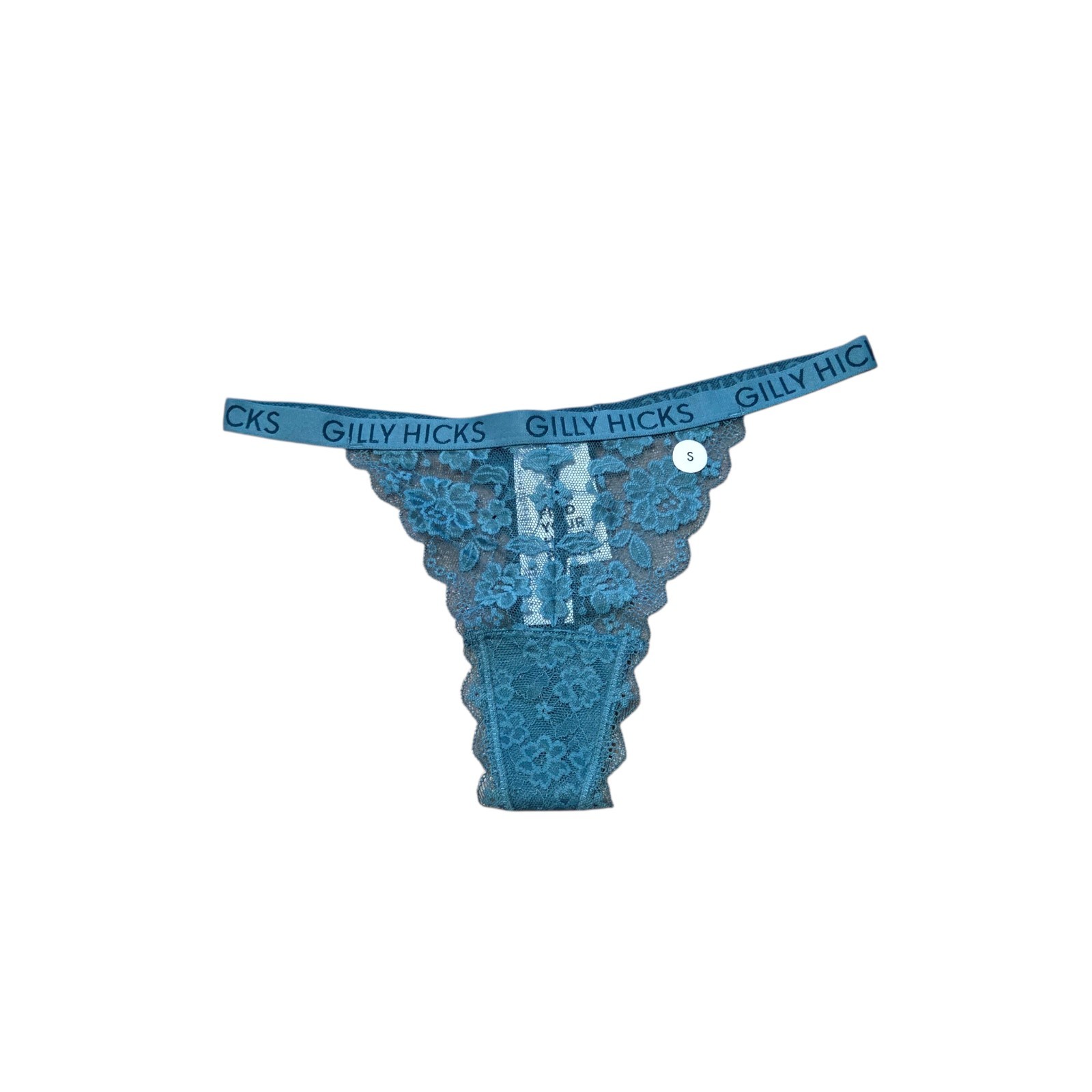 Gilly Hicks NWT Lace Teal Womens Thongs Size Small Sexy Skimpy Tight Nightlife