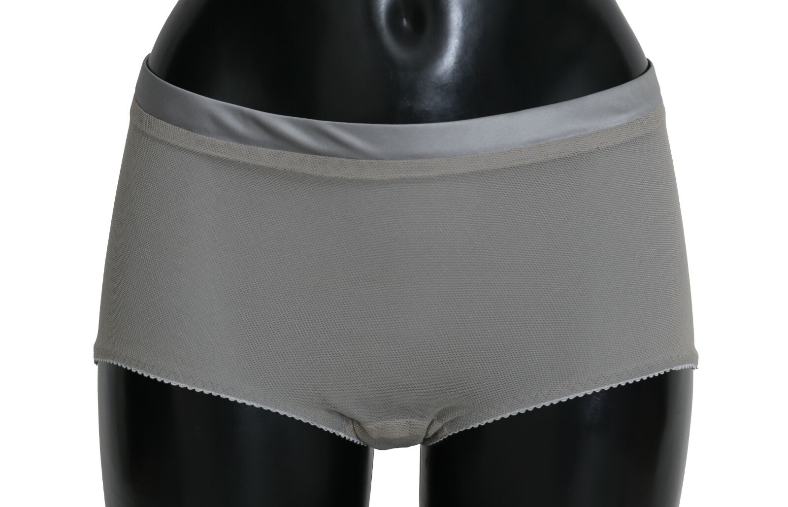 DOLCE & GABBANA Bottoms Underwear Silver With Net Silk IT4 / US L RRP $420