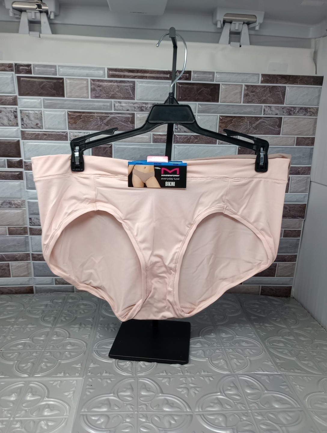 NEW 3 Pair Maidenform Everyday Luxe BIKINI Panties XL/8 Multi-Color DM3TBK A1EV