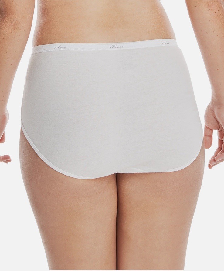 New 8-Pack HANES Women’s Size 8/XL Microfiber Tagless Briefs Smooth Cool Comfort