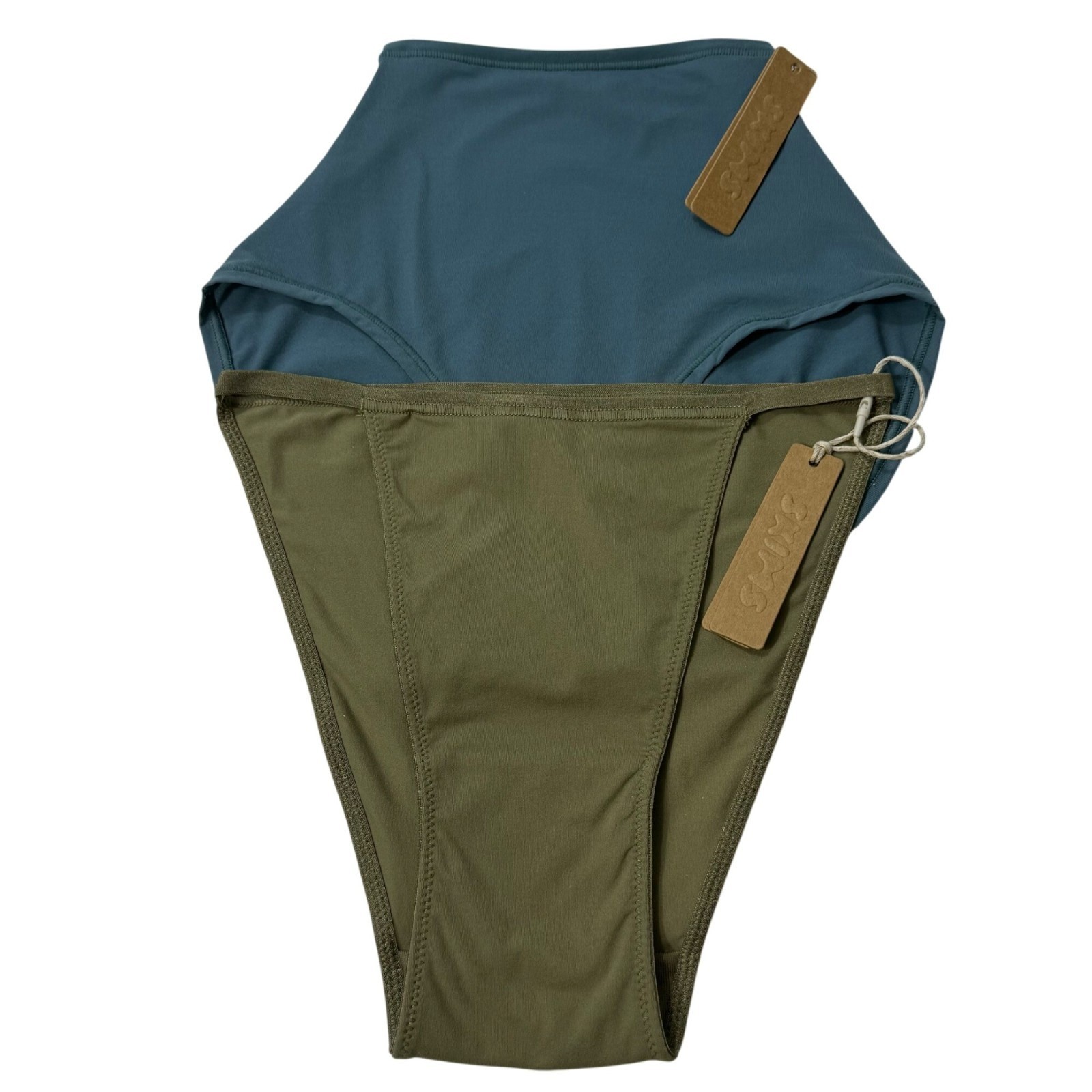 SKIMS Fits Everybody Lot 2 String Bikini Full Brief Khaki Kyanite XXS