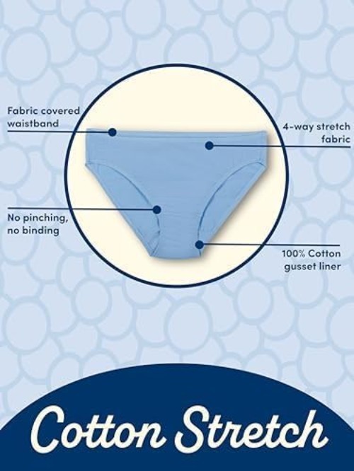 Women’s Eversoft Cotton Underwear Multipacks, Tag Free & Breathable, Availabl…