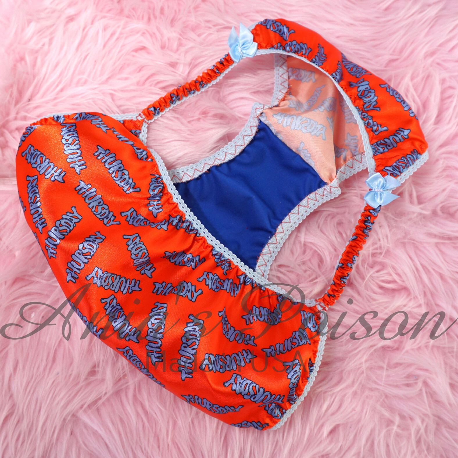 Satin Sissy Ladies panties – Days of the Week DUCHESS CUT string bikini 5-9