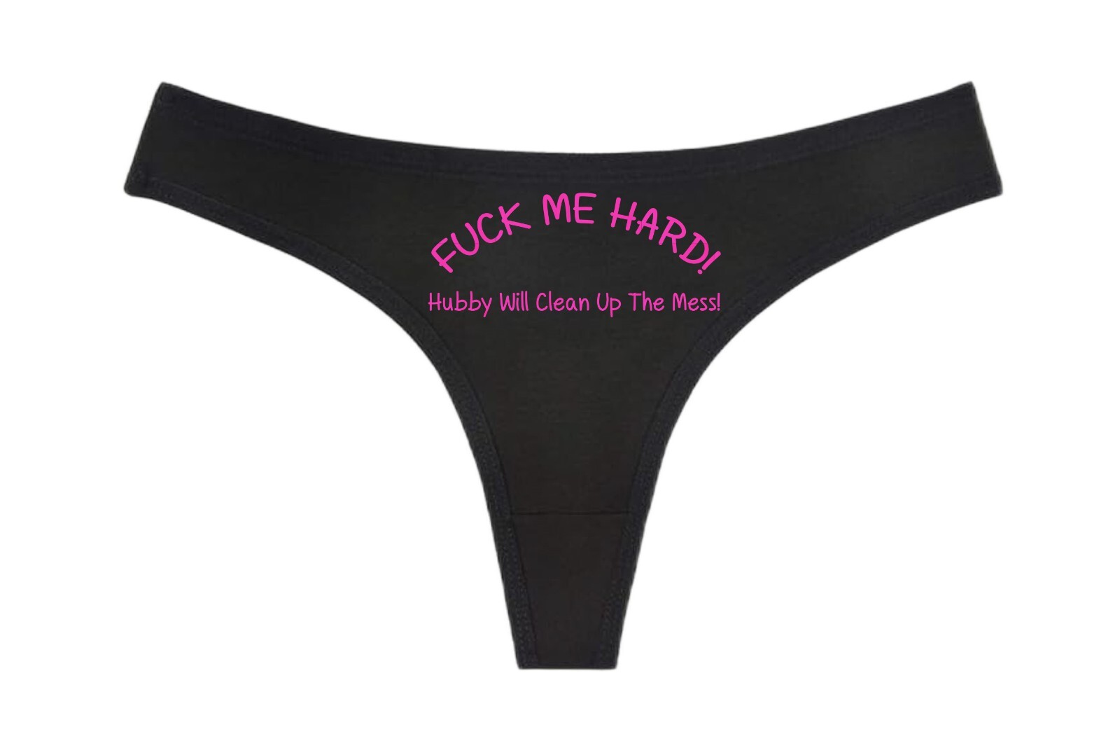 *UCK ME HARD HUBBY WILL CLEAN UP THE MESS – Black Thong – Swingers Hot Wife MFM