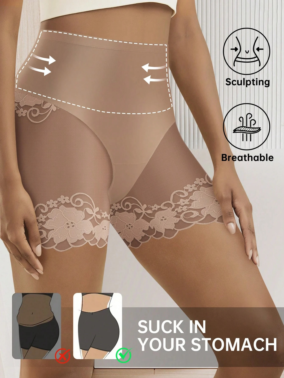 Ladies High Waist Underwear Plus Sizes 0XL 4XL Elegant Cheap24