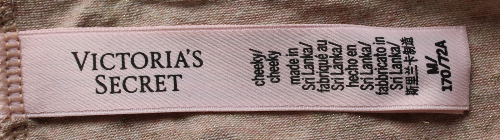 Victoria’s Secret Women’s Wink Lace-Trim Cheeky Panty CN6 Beige Medium