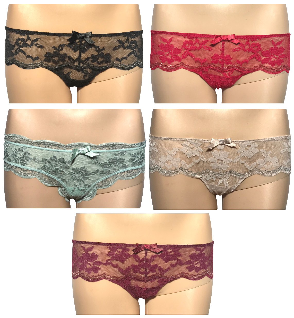 VICTORIAS SECRET DREAM ANGELS WIDE SIDE THONG PANTY FLORAL LACE XXS XS S M L XL