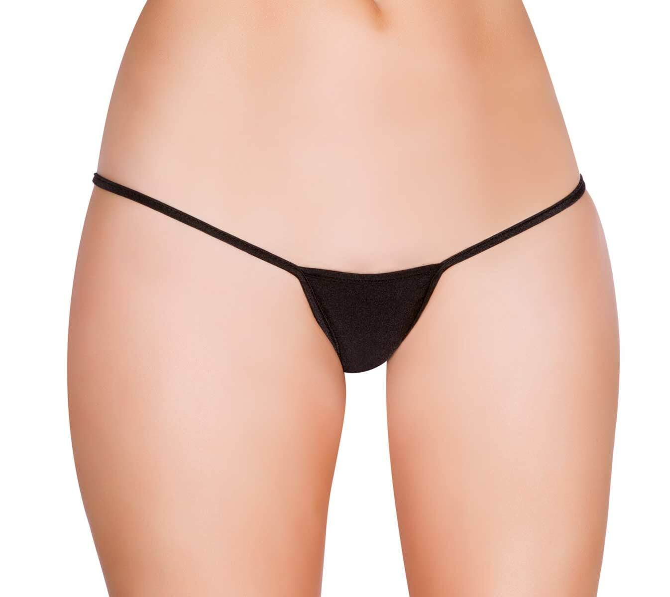 New Roma Costume 127L Low Rise Micro Bikini Bottom – Black